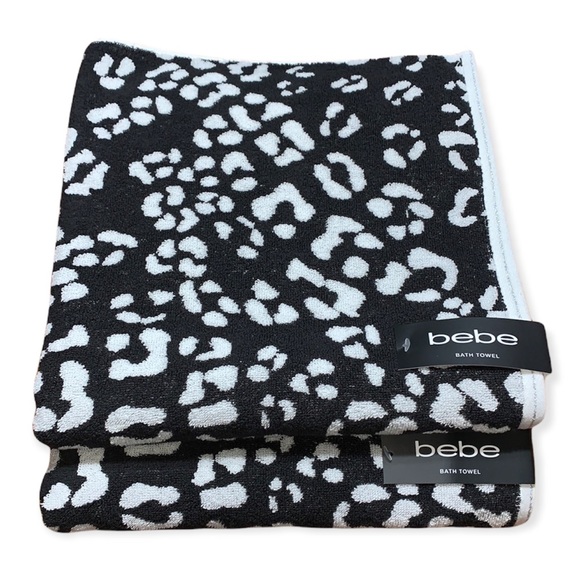 bebe 100% Cotton Towel Set 6-Piece Bath Hand Fingertip - Picture 4 of 12